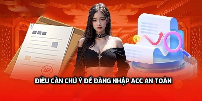 Điều cần chú ý để đăng nhập acc an toàn