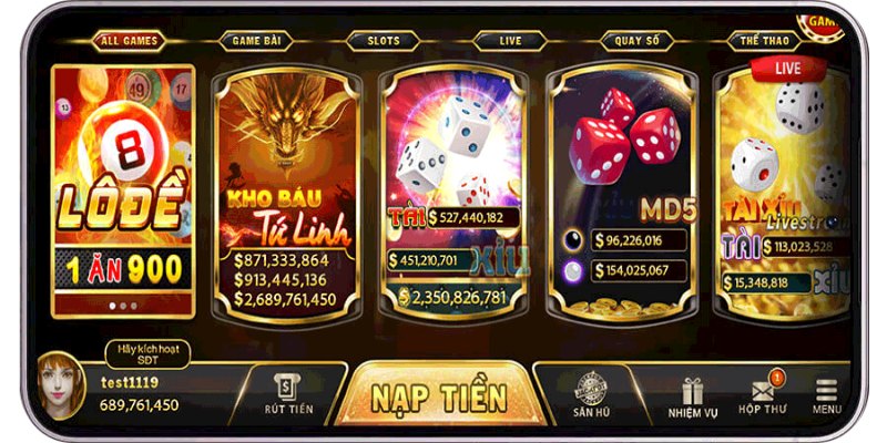 Top dịch vụ hot khi đăng nhập cổng game